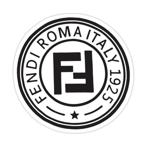 Logo Fendi Roma Stickers for Sale 